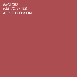#AC4D52 - Apple Blossom Color Image